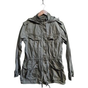 Talula Olive Utility Light Jacket | Size Medium | Aritzia